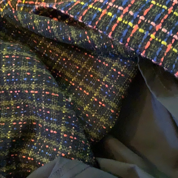 Loft side zip fully lined mini tweed skirt size 10 - Picture 4 of 4